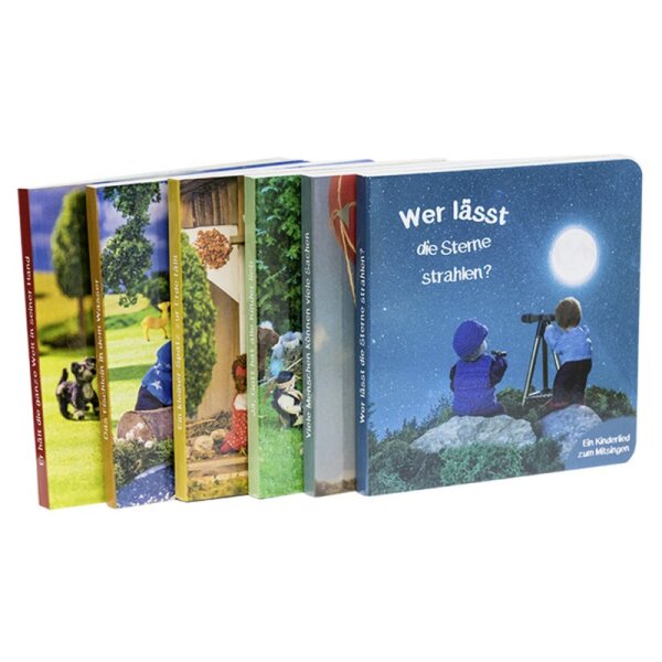 Pappe-Buch-Paket 2 -Kinderlieder von Margret Birkenfeld (6 Bücher)