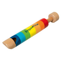 Kolbenflöte aus Holz - Regenbogen