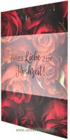 Doppelkarte zur Hochzeit / Alles Liebe zur Hochzeit (mit...