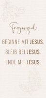 Metallschild - Tagesziel: Jesus