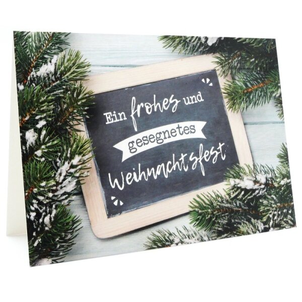 Doppelkarte / Ein frohes und gesegnetes Weihnachtsfest