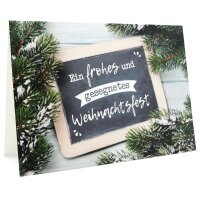 Doppelkarte / Ein frohes und gesegnetes Weihnachtsfest