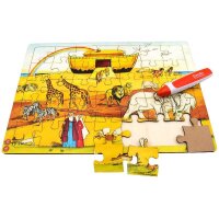 Audio-Holzpuzzle Set