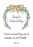 Gesegnete Weihnachtstage - Fürchtet euch nicht!