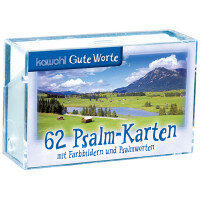 62 Psalm - Karten; mit Farbbildern und Psalmworten